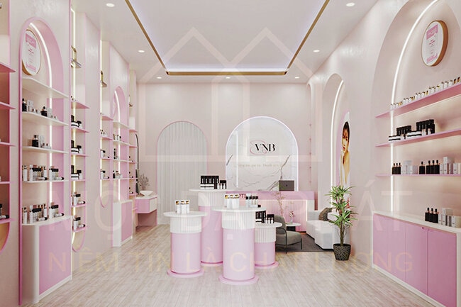 Thiết Kế Cửa Hàng Mỹ Phẩm Tại Nha Trang