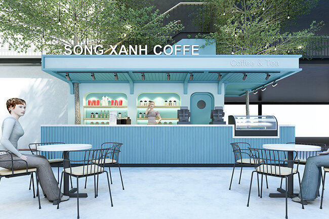 Thiết Kế Quán Cafe Vỉa Hè Tại Nha Trang
